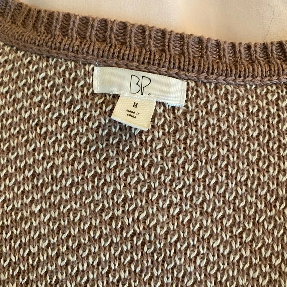 bp mauve purple and cream open front sweater - Picture 3 of 6